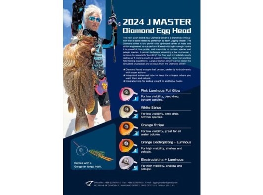 JM Diamond Egg Head 320g - Asist İğneli