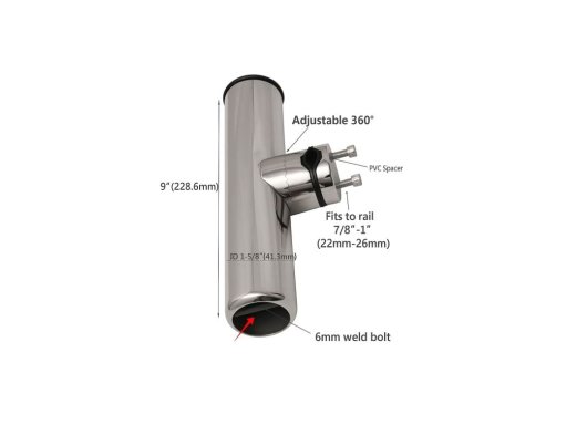 316 Paslanmaz Çelik 25mm Vardevela Tipi Kamışlık