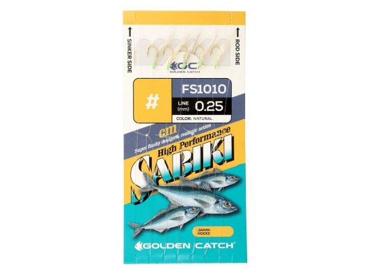 Golden Catch Aji Sabiki FS1010 №8 Natural(10 iğneli) Çapari