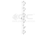Golden Catch Aji Sabiki F4010 №8 Multicolor(10 İğneli) Çapari