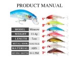 Ikatere Wei Glow Kuşaklı 7cm 11.4g Maket Balık