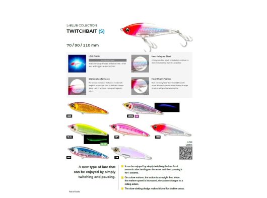DUEL F1234 L-BLUE COLLECTION TWITCHBAIT S