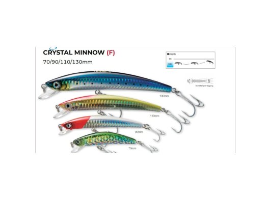 Yozuri F8 CRYSTAL MINNOW (F) 130mm 18g