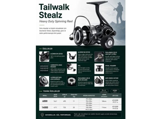 TAILWALK STEALZ Spin Makinesi