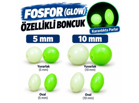 Fosforlu Boncuk (5mm-10mm)