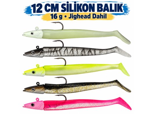 12 cm 16g Silikon Balık