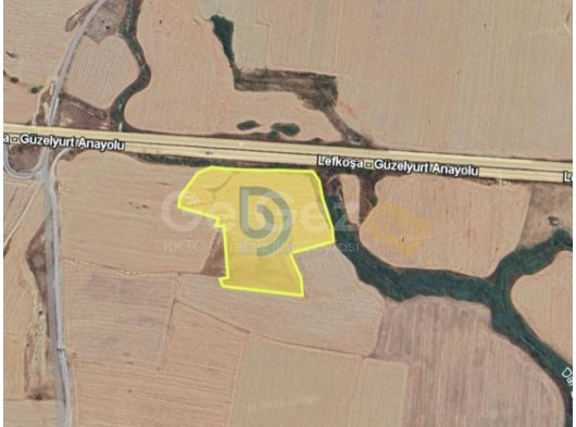 Kıbrıs Lefkoşa Yılmazköy'de Ticari Değeri Yüksek 30.136 m² Türk Koçan Arazi