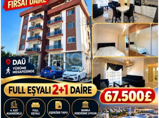 YATIRIMCILAR İÇİN FIRSAT DAİRE!! MAĞUSA DAÜ YÜRÜME MESAFESİNDE ACİL SATILIK DAİRE