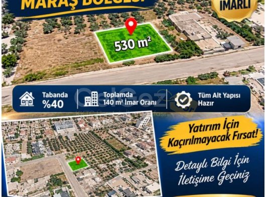 MAĞUSA MARAŞ BÖLGESİ 4 KAT İMARLI ARSA
